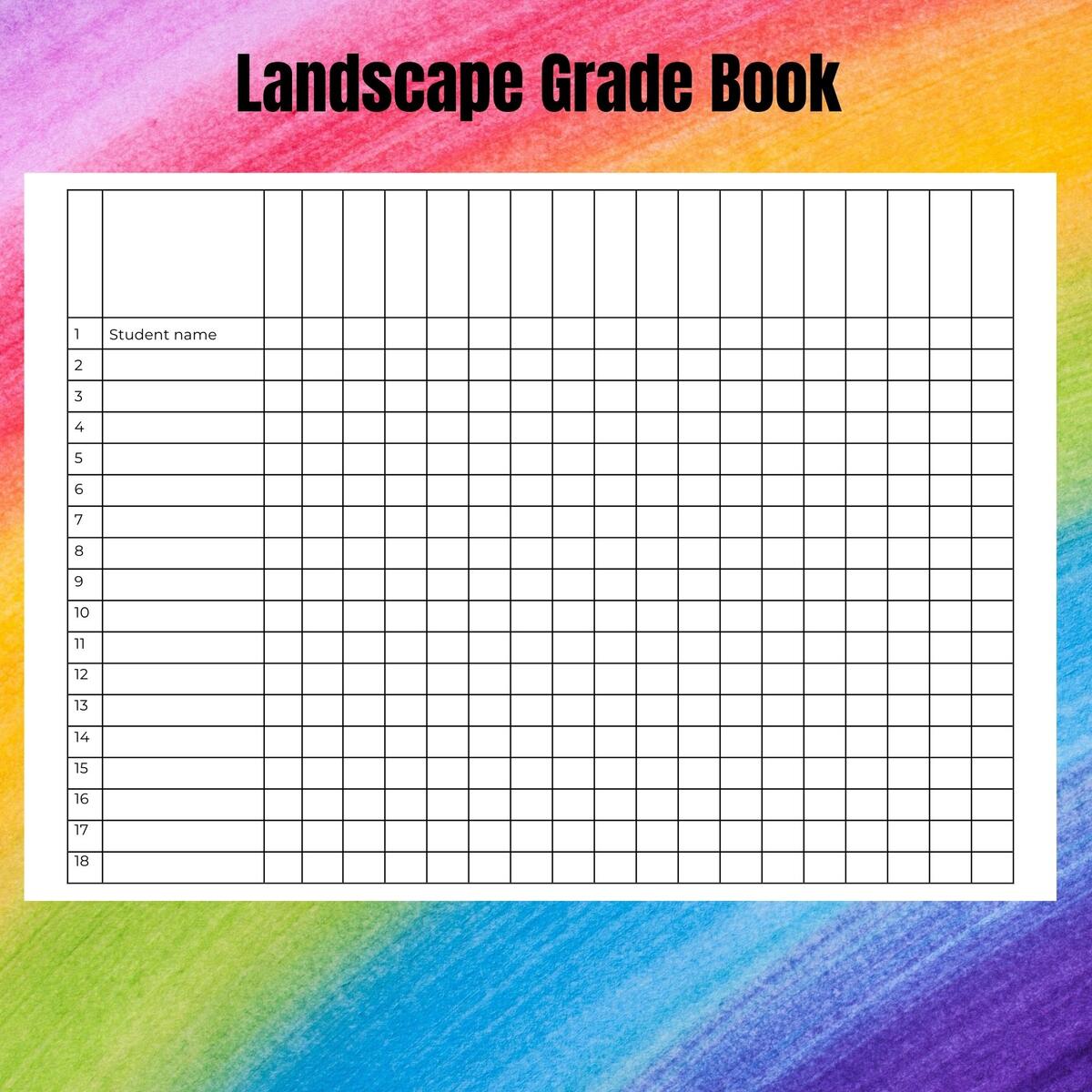 Teacher Lesson Planner EDITABLE Grade Record Book Or Attendance Template Or Checklist TPT Teacher Organization