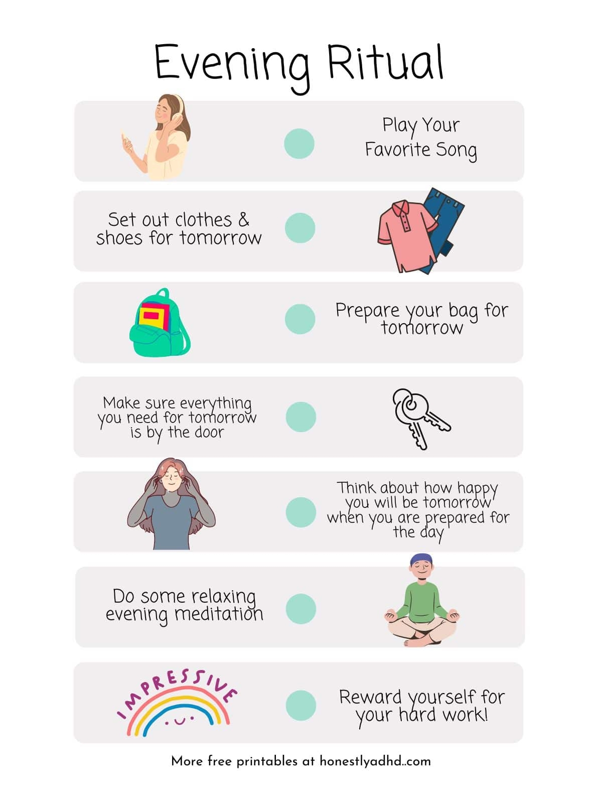 The ADHD Friendly Morning Routine Free Printable Checklist Honestly ADHD The ADHD Friendly Morning Routine Free Printable Checklist Honestly ADHD