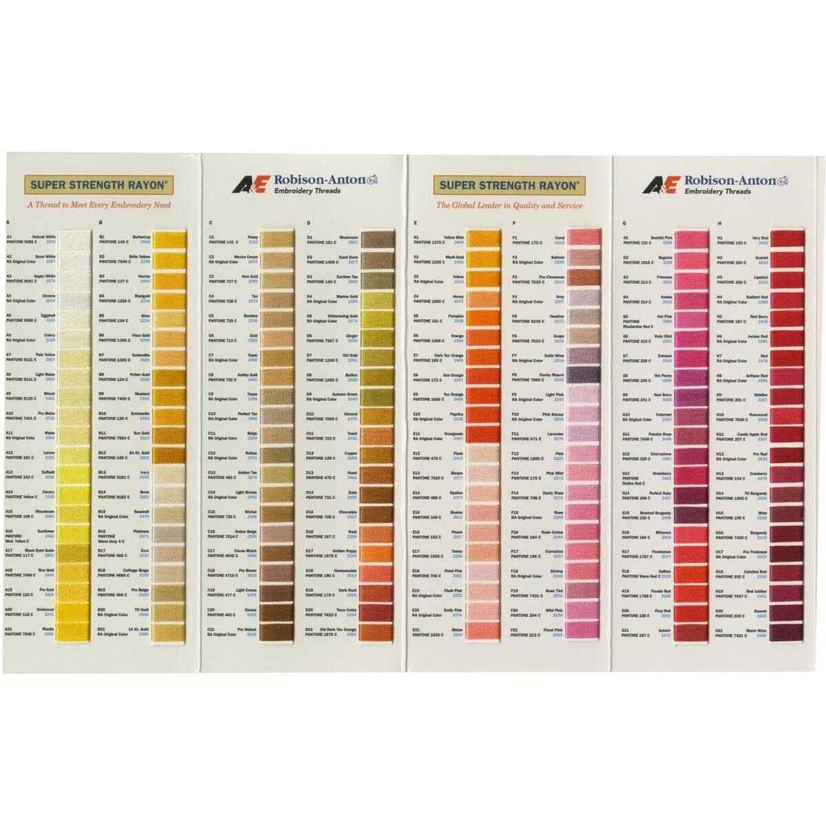 Robinson Anton Thread Robison Anton Super Strength Rayon 1100yds RA2549 Blue Spruce Robinson Anton Machine Embroidery Thread