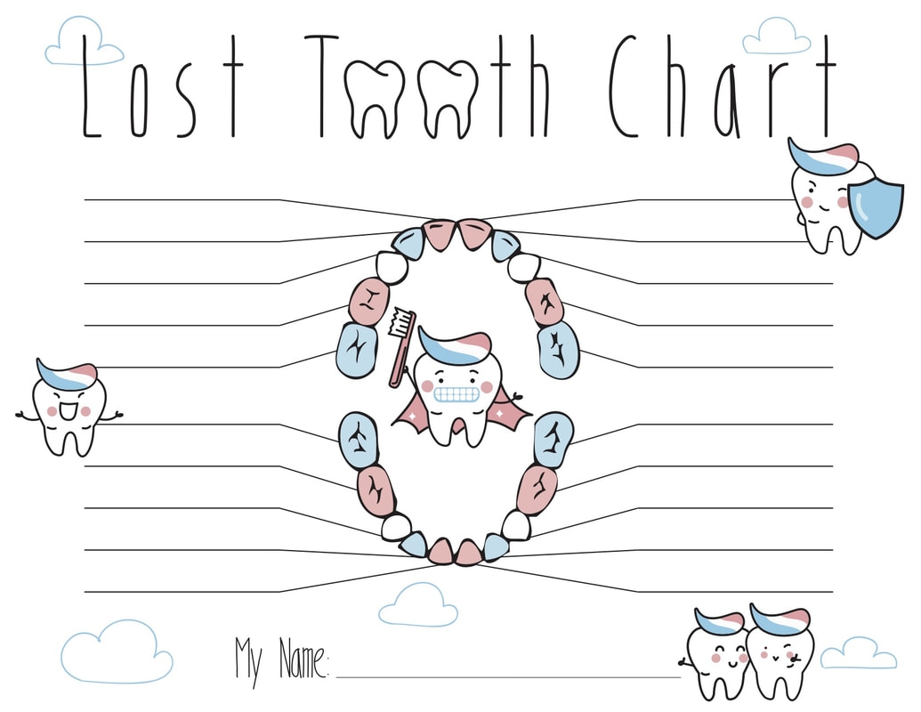 Lost Tooth Chart Printable Free