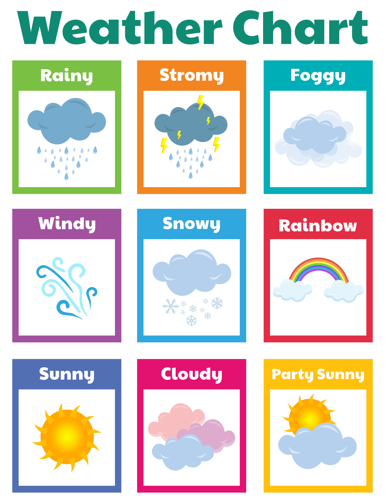 Weather Chart For Kindergarten 10 Free PDF Printables Printablee Weather Chart For Kids In Illustrator PDF Download Template