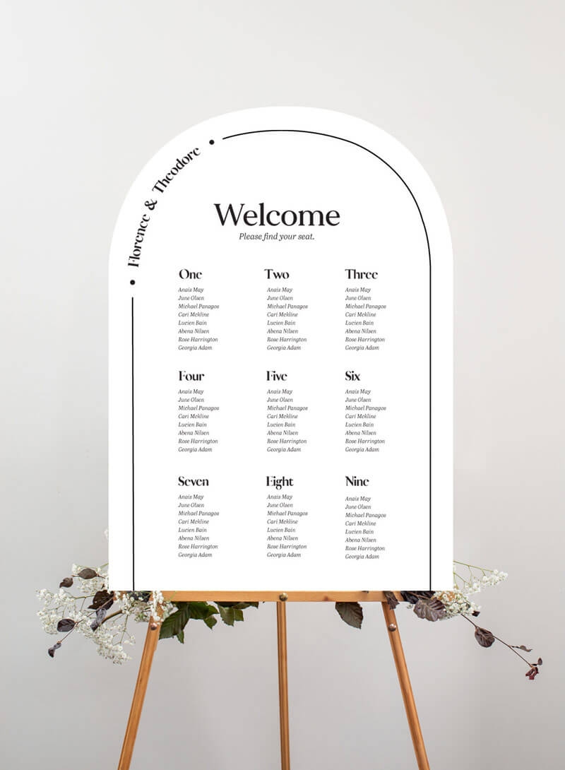 Wedding Seating Chart Create Customize And Print Online