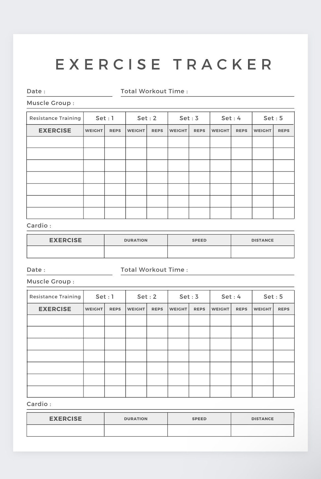 Weight Training Log Template Free Daily Workout Log Template Download Printable PDF Weight Training Log Template Free Daily Workout Log Template Download Printable PDF