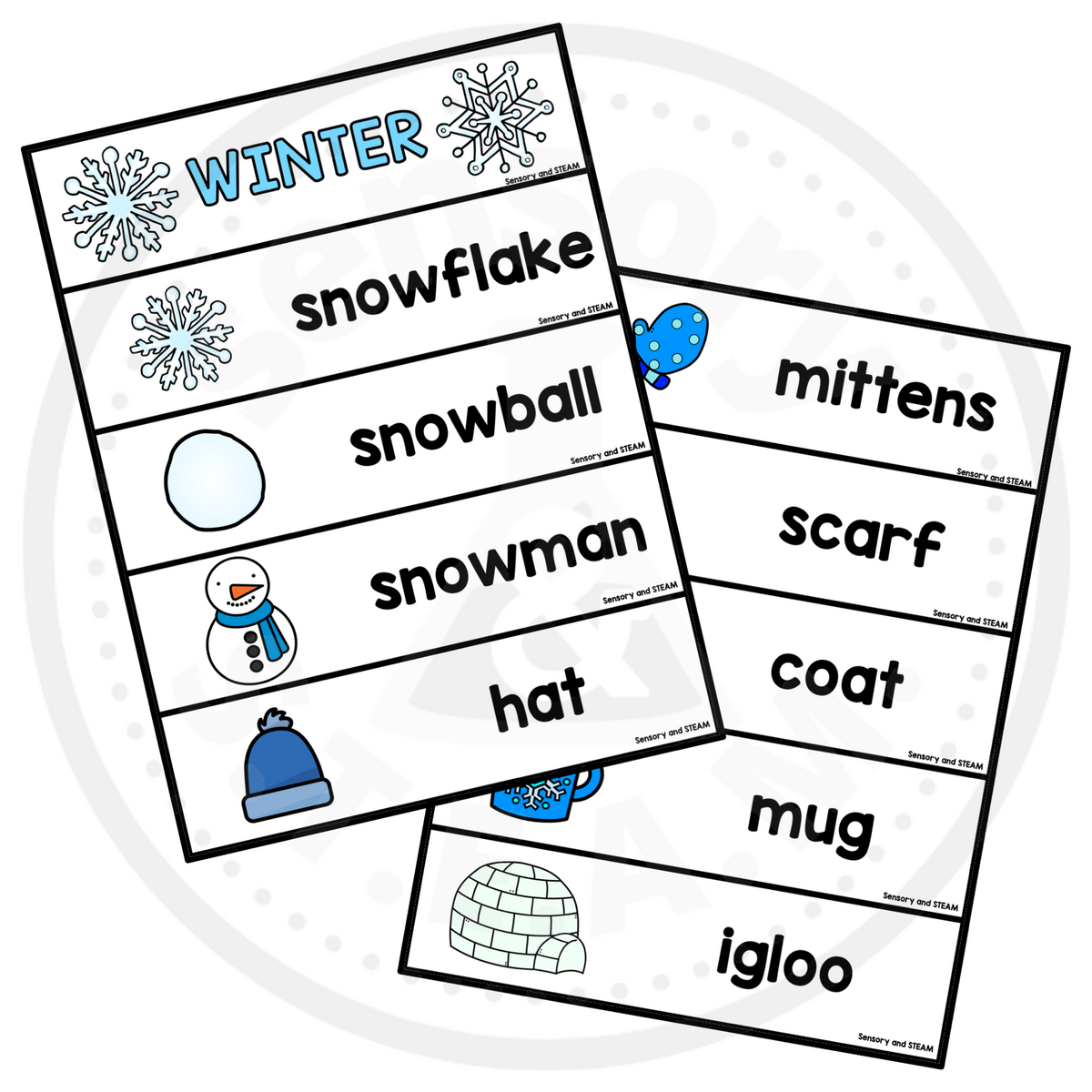 WINTER VOCABULARY PAGE FREEBIE Word Wall Pocket Charts Tracing Sheet Vocab Made By Teachers