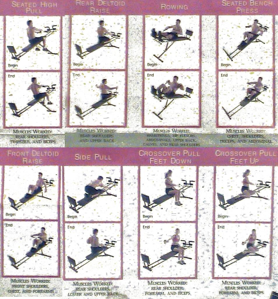 Weider Ultimate Body Works Workouts Exercises Body Works Weider Weider Total Gym Exercise Chart Body